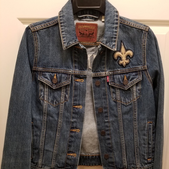 Levi Nfl New Orleans Saints Jean Jacket 